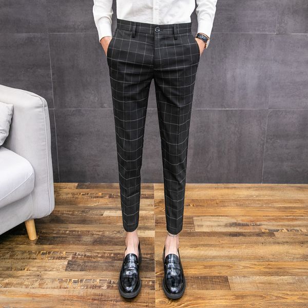 mens office pants erkek pantalon plaid man pants formal pantalon homme slim fit bitish style business check grey elegante, Black
mens office pants erkek pantalon plaid man pants formal pantalon homme slim fit bitish style business check grey elegante, Black