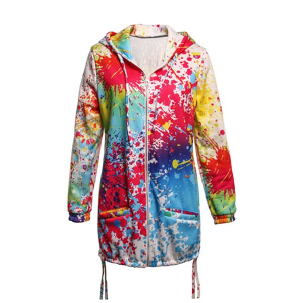 women autumn 3d print long sleeve zip up loose jacket coats ladies casual hooded pocket coat outwear top, Black;brown
women autumn 3d print long sleeve zip up loose jacket coats ladies casual hooded pocket coat outwear top, Black;brown