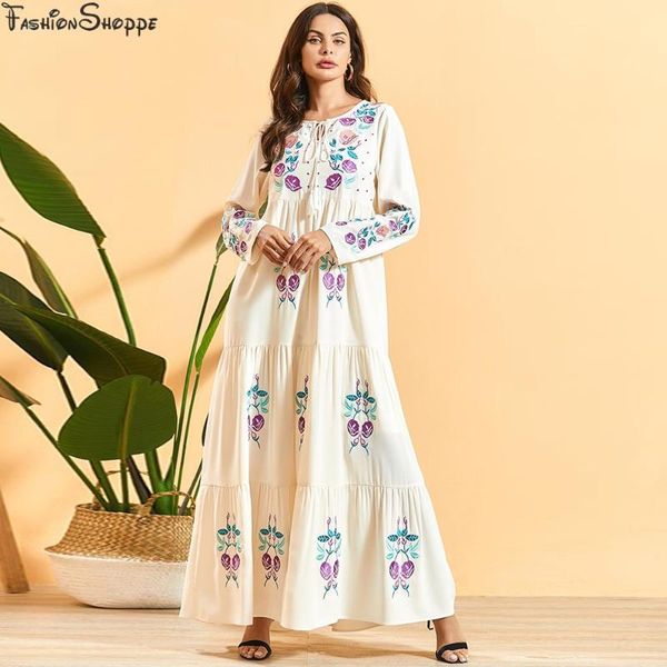 ethnic clothing embroidered abaya bohemian maxi long dress pleated swing o neck sleeve dubai muslim fashion dresses ramadan hijab, Red
ethnic clothing embroidered abaya bohemian maxi long dress pleated swing o neck sleeve dubai muslim fashion dresses ramadan hijab, Red