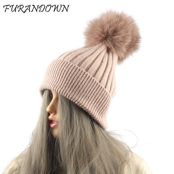 furandown real fur pom poms hat women warm winter wool beanie hats striped knitted beanies girls cap
furandown real fur pom poms hat women warm winter wool beanie hats striped knitted beanies girls cap