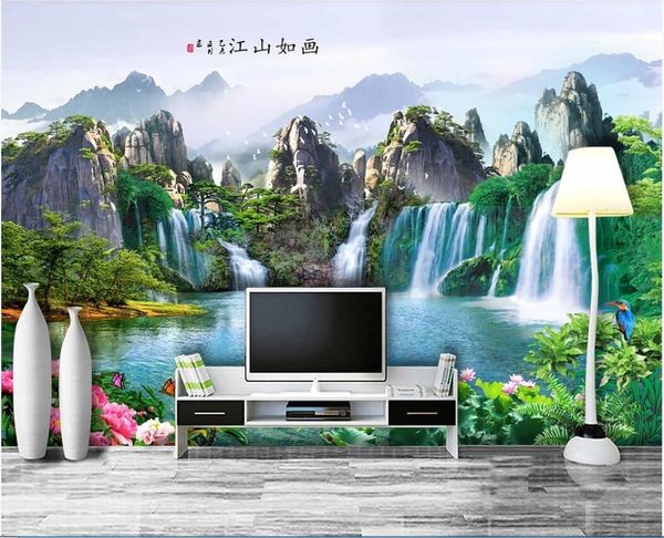 3d room wallpaper custom p mural landscape, lake, flower, waterfall, flowing water, living room, tv background wallpaper for walls 3 d
3d room wallpaper custom p mural landscape, lake, flower, waterfall, flowing water, living room, tv background wallpaper for walls 3 d
