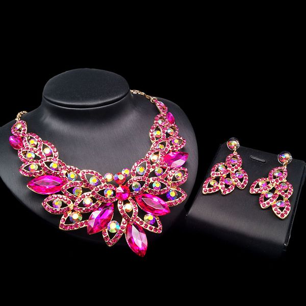 yulaili fashion african nigerian wedding bridal jewelry sets crystal necklace earrings rhinestone ethiopian jewellery parure, Black
yulaili fashion african nigerian wedding bridal jewelry sets crystal necklace earrings rhinestone ethiopian jewellery parure, Black