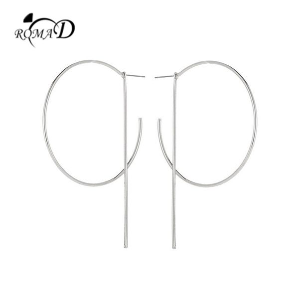 roamd new exaggerated big alloy hoop earrings for women round circle pendant long earring jewelry, Golden;silver
roamd new exaggerated big alloy hoop earrings for women round circle pendant long earring jewelry, Golden;silver
