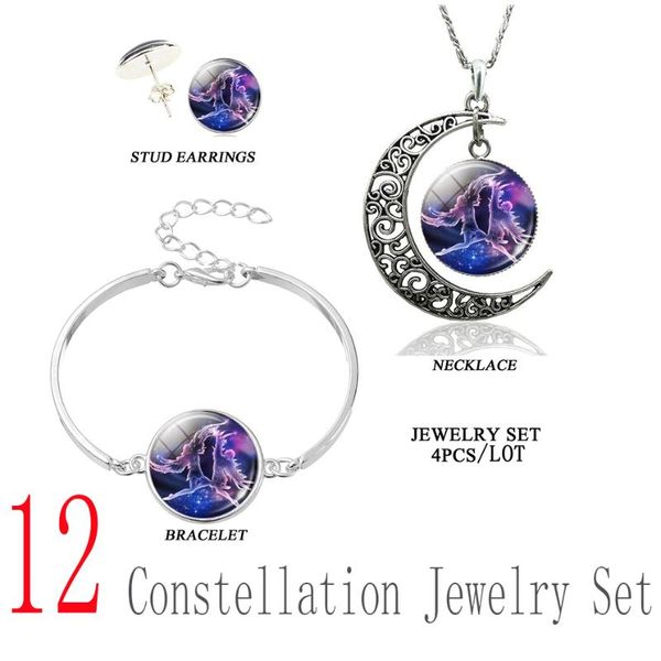 earrings & necklace 12 constellation scorpio libra leo aries jewelry set silver bracelet for women girls birthday presents
earrings & necklace 12 constellation scorpio libra leo aries jewelry set silver bracelet for women girls birthday presents