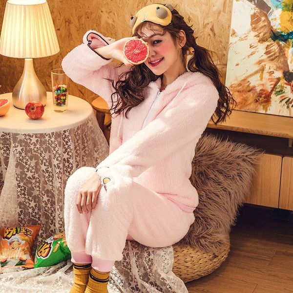 jinuo new product cute cartoon character women winter coral fleece pajama sets young ladies warm lovely soft home wear sleepwear, Blue;gray
jinuo new product cute cartoon character women winter coral fleece pajama sets young ladies warm lovely soft home wear sleepwear, Blue;gray