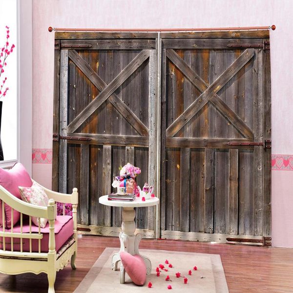 old wooden door room curtains large window curtains dark window blackout home drapes