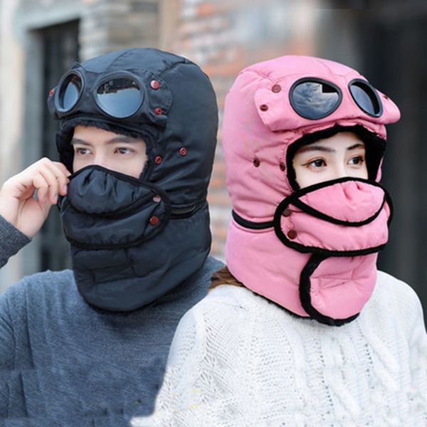 bomber hats women men child winter windproof ski cap with ear flaps and mask pilot goggles warm hats trooper trapper cap y200110, Blue;gray
bomber hats women men child winter windproof ski cap with ear flaps and mask pilot goggles warm hats trooper trapper cap y200110, Blue;gray