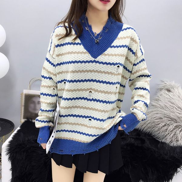 fashion female autumn winter casual long sleeve sweaters pull femme o neck pullovers striped women sweater, White;black
fashion female autumn winter casual long sleeve sweaters pull femme o neck pullovers striped women sweater, White;black