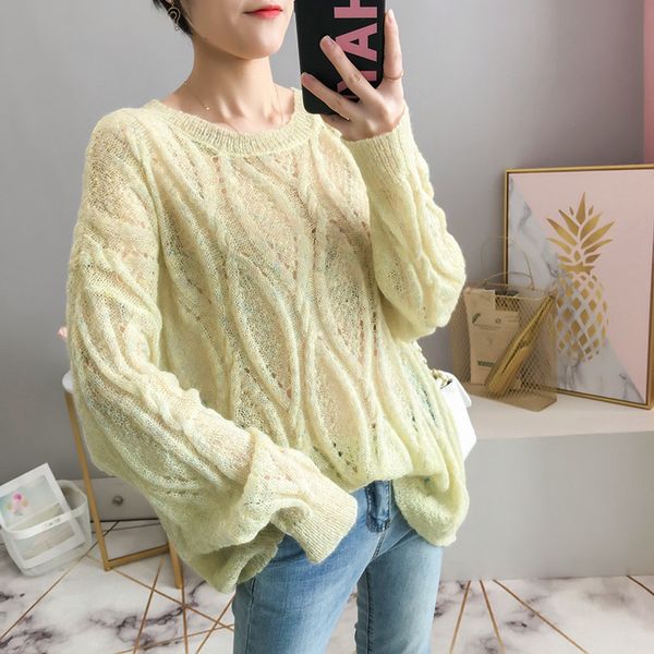 women's sweaters spring women sweater see throught pullover green white thin soft mohair wool blend jumper delicate stylish blouse, White;black
women's sweaters spring women sweater see throught pullover green white thin soft mohair wool blend jumper delicate stylish blouse, White;black
