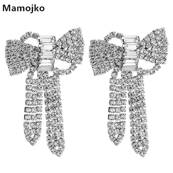 mamojko new design temperament shiny rhinestone bow tie earrings for women fashione drop dangle jewelry girl gifts trendy, Silver
mamojko new design temperament shiny rhinestone bow tie earrings for women fashione drop dangle jewelry girl gifts trendy, Silver