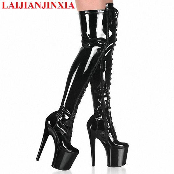 laijianjinxia fetish shoes over the knee boots 20cm ultra high heels 10 cm platform long boots women heels 2018 dance, Black
laijianjinxia fetish shoes over the knee boots 20cm ultra high heels 10 cm platform long boots women heels 2018 dance, Black