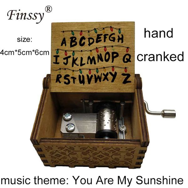 2019 tv stranger things letters print music box for men women you are my sunshine musical hand crank music box christmas gift, Silver
2019 tv stranger things letters print music box for men women you are my sunshine musical hand crank music box christmas gift, Silver