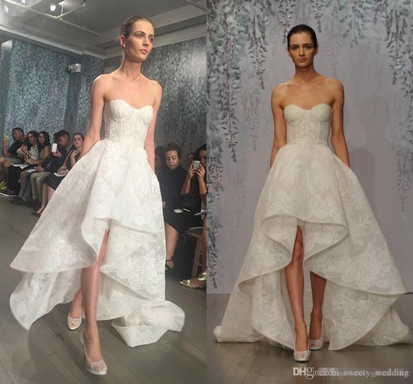 gorgeous lace sweetheart wedding dresses boning exposed high low bridal gowns white ivory wedding dresses custom made vestidos
gorgeous lace sweetheart wedding dresses boning exposed high low bridal gowns white ivory wedding dresses custom made vestidos