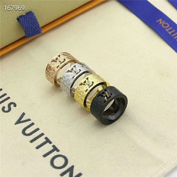 new 2020 fashion luxurious hollow designer carving ring l̴v stamp ring for women men jewelry wedding with box 887, Silver
new 2020 fashion luxurious hollow designer carving ring l̴v stamp ring for women men jewelry wedding with box 887, Silver