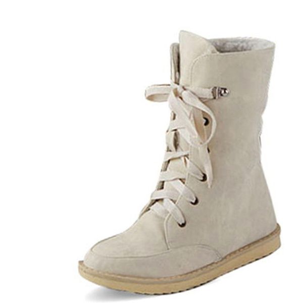 Flats Lace up Snow Boots Female Flock Beige Ladies Casual Half Boots for Women's Autumn Winter Shoes Woman Black Blue
Flats Lace up Snow Boots Female Flock Beige Ladies Casual Half Boots for Women's Autumn Winter Shoes Woman Black Blue