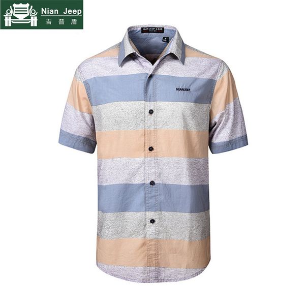 nianjeep brand 100% cotton striped summer short sleeve shirts men casual breathable men shirts chemise homme plus size 4xl, White;black
nianjeep brand 100% cotton striped summer short sleeve shirts men casual breathable men shirts chemise homme plus size 4xl, White;black