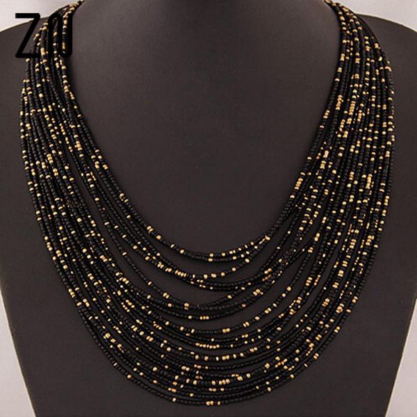 bohemia necklace fashion for women brand exaggerated luxury multilayer beads statement choker chunky necklace wholesale, Silver
bohemia necklace fashion for women brand exaggerated luxury multilayer beads statement choker chunky necklace wholesale, Silver