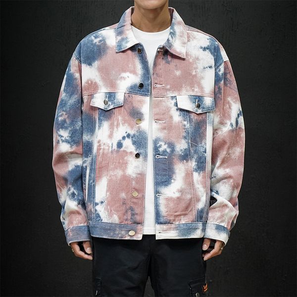 men's wear 2019 tide brand street personality gradual change dip-dye man cowboy jacket loose coat, Black;brown
men's wear 2019 tide brand street personality gradual change dip-dye man cowboy jacket loose coat, Black;brown