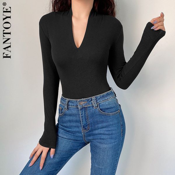 women's jumpsuits & rompers fantoye skinny knitted long sleeve bodysuits women spring deep v-neck bodycon jumpsuit casual basic ov, Black;white
women's jumpsuits & rompers fantoye skinny knitted long sleeve bodysuits women spring deep v-neck bodycon jumpsuit casual basic ov, Black;white