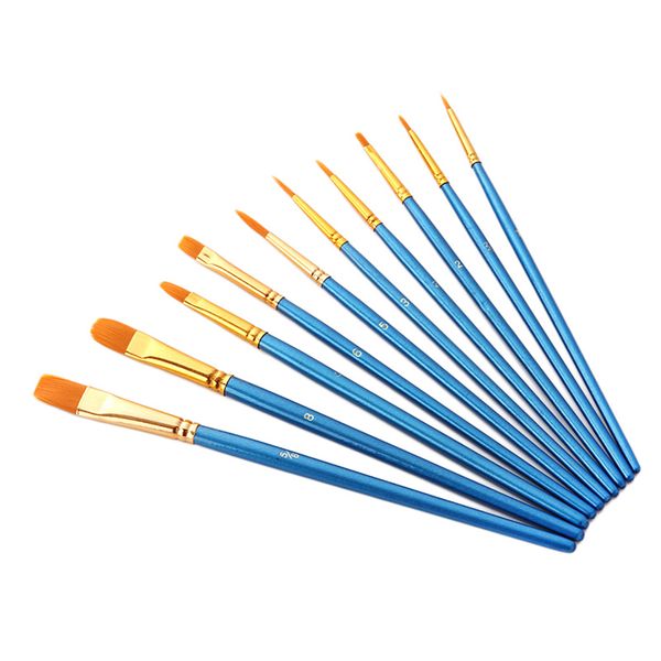 10pcs assorted size paint brushes for art painting hobby models craft acce, Silver;gold
10pcs assorted size paint brushes for art painting hobby models craft acce, Silver;gold