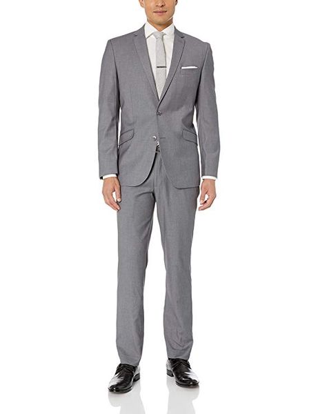 grey bespoke wedding suits for men notched collar slim fit 2 pieces (jacket with pants) wedding groom prom tuxedos suits, White;black
grey bespoke wedding suits for men notched collar slim fit 2 pieces (jacket with pants) wedding groom prom tuxedos suits, White;black