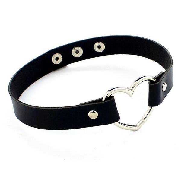 fashion women men cool punk goth rivet heart-shape leather collar choker necklace jewelry accessories, Silver
fashion women men cool punk goth rivet heart-shape leather collar choker necklace jewelry accessories, Silver