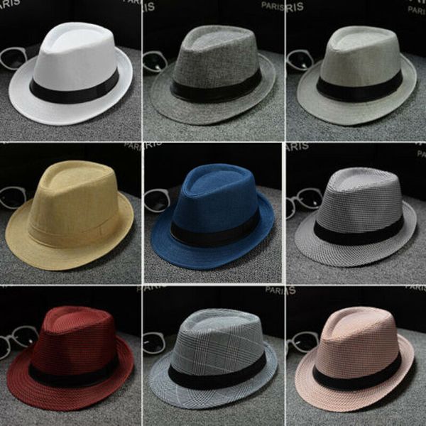 new fashion women men summer beach trilby fedora straw dress hat wide brim beach cap sun hat, Blue;gray
new fashion women men summer beach trilby fedora straw dress hat wide brim beach cap sun hat, Blue;gray