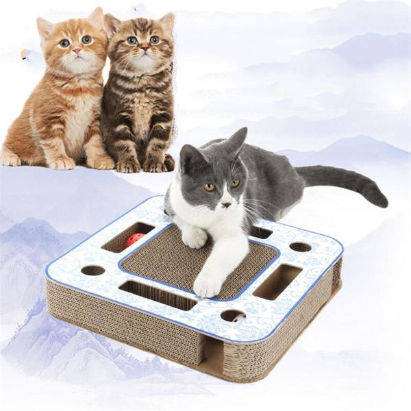 celadon cat toy kitten scratch board pad corrugated scratcher bed mat care sound ball square toys playing supplies gift
celadon cat toy kitten scratch board pad corrugated scratcher bed mat care sound ball square toys playing supplies gift