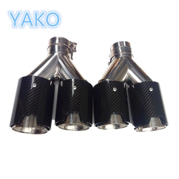 1 pair m performance double exhaust tips for b m w real carbon fiber exhaust pipes auto muffler
1 pair m performance double exhaust tips for b m w real carbon fiber exhaust pipes auto muffler