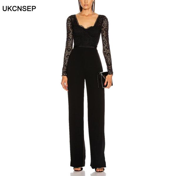 ukcnsep 2020 new casual long sleeve lace bandage jumpsuit summer full length bodysuit women elegant rompers womens jumpsuit, Black;white
ukcnsep 2020 new casual long sleeve lace bandage jumpsuit summer full length bodysuit women elegant rompers womens jumpsuit, Black;white