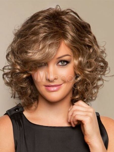 fashion wig new charm women's medium long brown blonde curly natural hair wigs, Black
fashion wig new charm women's medium long brown blonde curly natural hair wigs, Black