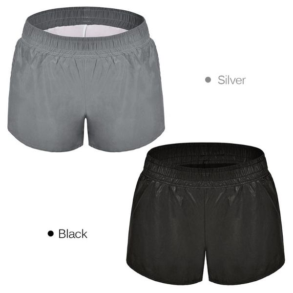 new women's running short gym athletic play up shorts reflective layered sports shorts, White;black
new women's running short gym athletic play up shorts reflective layered sports shorts, White;black