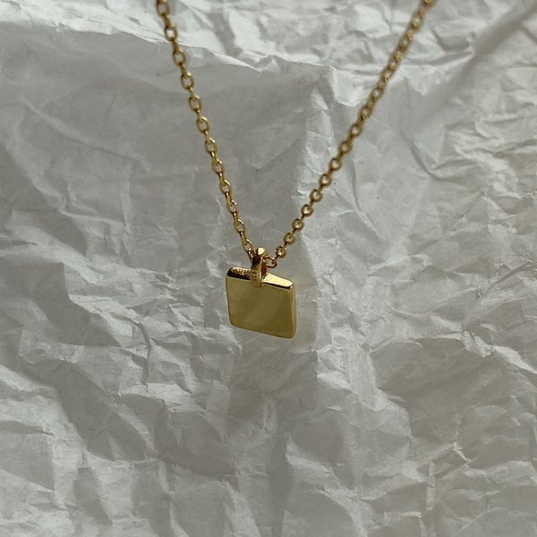 silvology 925 sterling silver square charm necklace pendants gold color glossy chic choker necklace for women 925 simple jewelry
silvology 925 sterling silver square charm necklace pendants gold color glossy chic choker necklace for women 925 simple jewelry