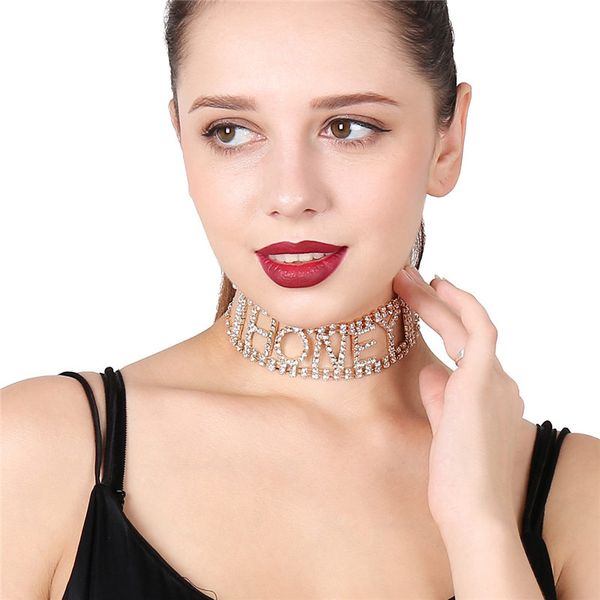 diy punk exaggerated super flash nightclub jewelry necklace was thin letters, Silver
diy punk exaggerated super flash nightclub jewelry necklace was thin letters, Silver