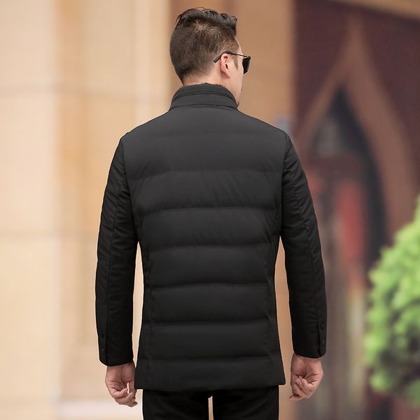 middle-aged men's casual down jacket-style stand collar men warm cold solid color coat popular brand men's wear, Black
middle-aged men's casual down jacket-style stand collar men warm cold solid color coat popular brand men's wear, Black
