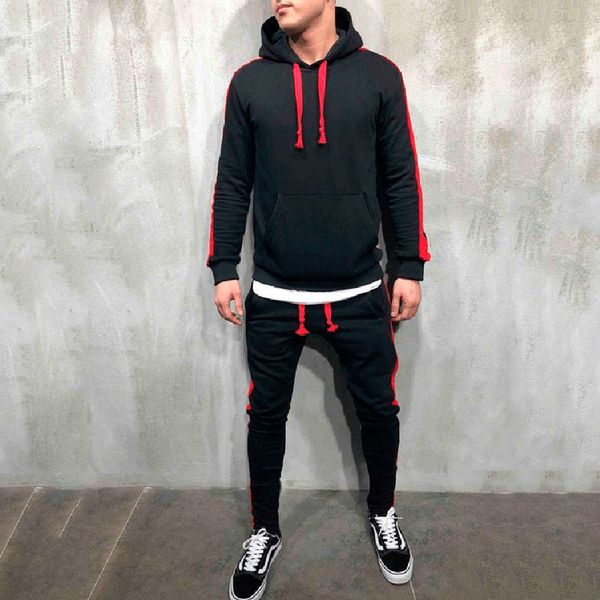 2021 fall tracksuits men's hooded patch solid color muscle sports and leisure sweater suit, Gray
2021 fall tracksuits men's hooded patch solid color muscle sports and leisure sweater suit, Gray