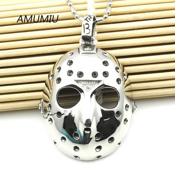 amumiu stainless steel jason hockey mask pendant necklace men's biker jewelry hzp016, Silver
amumiu stainless steel jason hockey mask pendant necklace men's biker jewelry hzp016, Silver