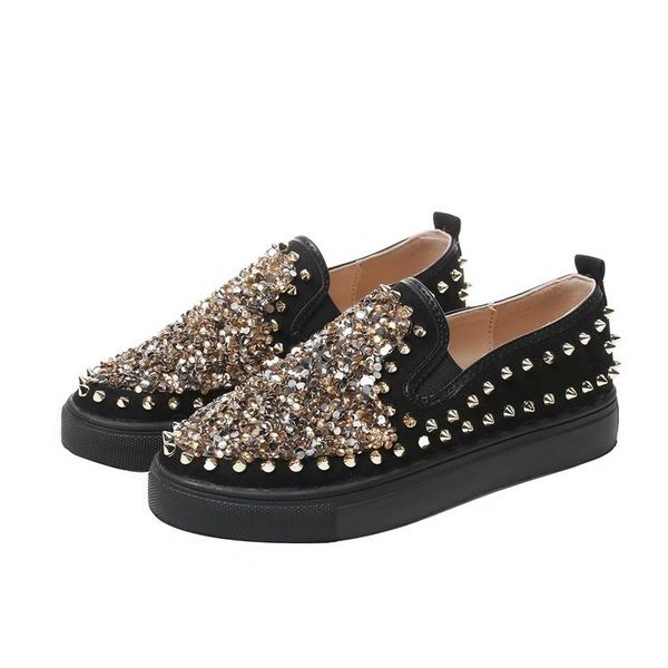women flats rivet bling glitter loafers ballet flats sneakers shoes woman slip on black tennis shoes for women zapatos de mujer
women flats rivet bling glitter loafers ballet flats sneakers shoes woman slip on black tennis shoes for women zapatos de mujer