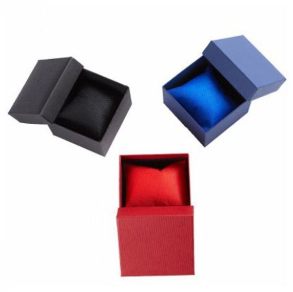 Fashion Watch boxes black blue red paper square watch case with pillow jewelry display box storage box Free shipping
Fashion Watch boxes black blue red paper square watch case with pillow jewelry display box storage box Free shipping