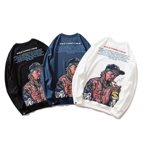 sweatshirt men fashion loose cartoon printing long sleeve t-shirt national tide xiao fan couple round neck sweater new style street vx950822, Black
sweatshirt men fashion loose cartoon printing long sleeve t-shirt national tide xiao fan couple round neck sweater new style street vx950822, Black