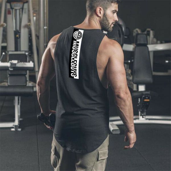 men's fitness gym muscle sleeveless tank breathable bodybuilding sport vest, Black;blue
men's fitness gym muscle sleeveless tank breathable bodybuilding sport vest, Black;blue