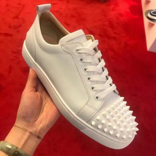 2019 name brands black,white leather casual shoes low red bottom sneakers shoes wholesale leisure flats with box
2019 name brands black,white leather casual shoes low red bottom sneakers shoes wholesale leisure flats with box
