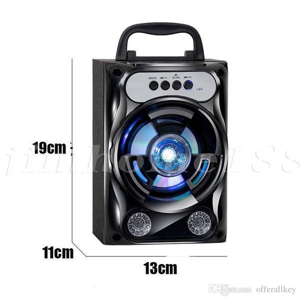 mini portable speakers subwoofer bluetooth speaker stereo wireless speakers tf card usb port handheld led light speaker 
mini portable speakers subwoofer bluetooth speaker stereo wireless speakers tf card usb port handheld led light speaker