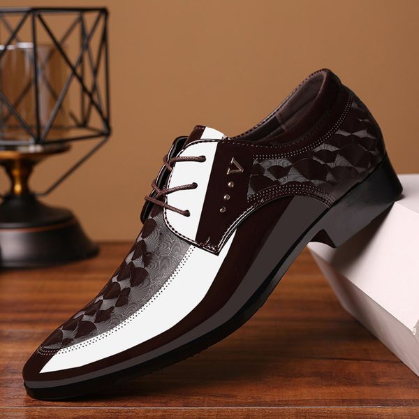 men lace business leather shoes casual comfortable dress shoe male suit shoes office wedding flats footwear mocassin homme, Black
men lace business leather shoes casual comfortable dress shoe male suit shoes office wedding flats footwear mocassin homme, Black