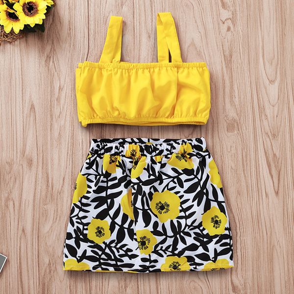 6m-4y fashion kids baby girl clothes sets sling bow vest crop flowers button pencil skirts 2pcs girl party outfits, White
6m-4y fashion kids baby girl clothes sets sling bow vest crop flowers button pencil skirts 2pcs girl party outfits, White