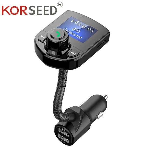 korseed car fm transmitter bluetooth kit 3.1a car charger usb port aux audio radio lcd display mp3 player phone handscarkit
korseed car fm transmitter bluetooth kit 3.1a car charger usb port aux audio radio lcd display mp3 player phone handscarkit