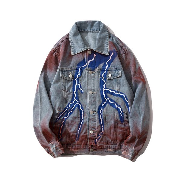 unique mens designer printed denim jackets ripped fashion slim fit streetwear motorcycle biker epaulet blue jeans jacket coat tm3502, Black;brown
unique mens designer printed denim jackets ripped fashion slim fit streetwear motorcycle biker epaulet blue jeans jacket coat tm3502, Black;brown
