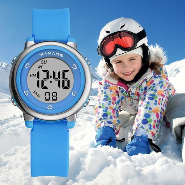 synoke kids digital watches colorful led cute fashion boys girls gifts waterproof alarm clock relogio children wrist watch, Blue 
synoke kids digital watches colorful led cute fashion boys girls gifts waterproof alarm clock relogio children wrist watch, Blue
