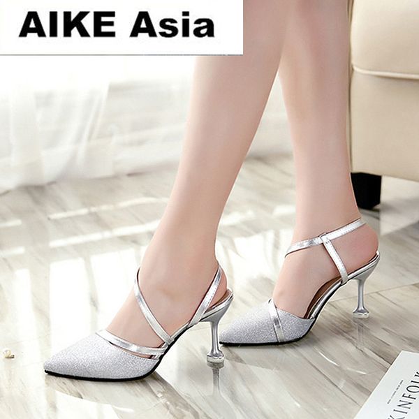 spring heel high heels sandals lady pumps classics slip on shoes women party shoes gold silver wedding slingbacks 8cm, Black
spring heel high heels sandals lady pumps classics slip on shoes women party shoes gold silver wedding slingbacks 8cm, Black