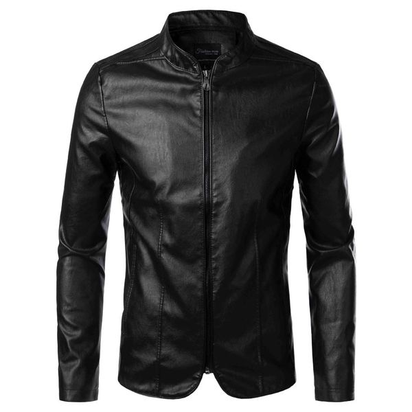 men's fur & faux trend jacket coat 2021 autumn and winter style slim fit business-style stand collar leather clothing, Black
men's fur & faux trend jacket coat 2021 autumn and winter style slim fit business-style stand collar leather clothing, Black